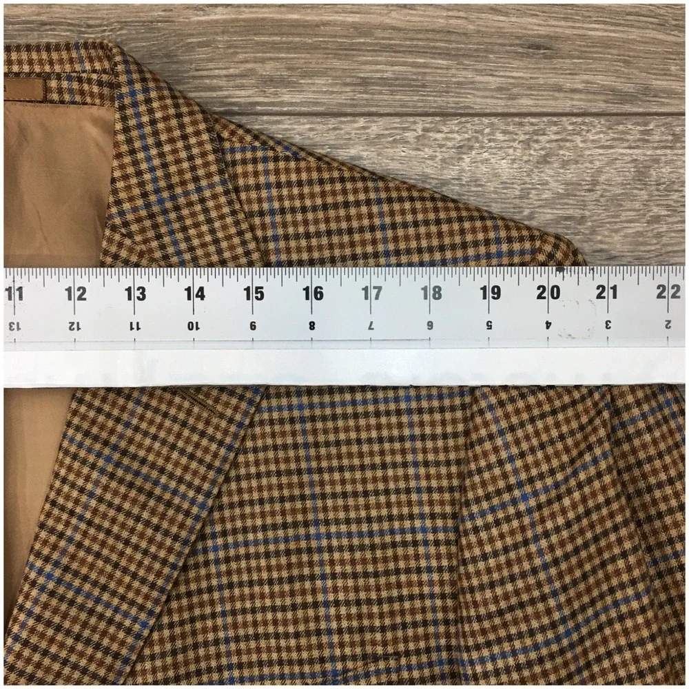 ERMENEGILDO ZEGNA Mens Blazer Sport Coat Casual Jacket Size 46L Wool Suit - Picture 5 of 12